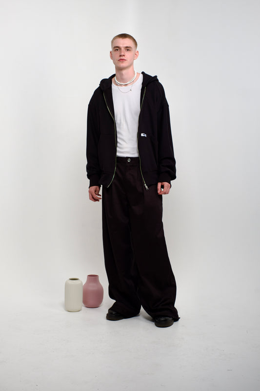 A1.2 BOX PLEATED PANTS